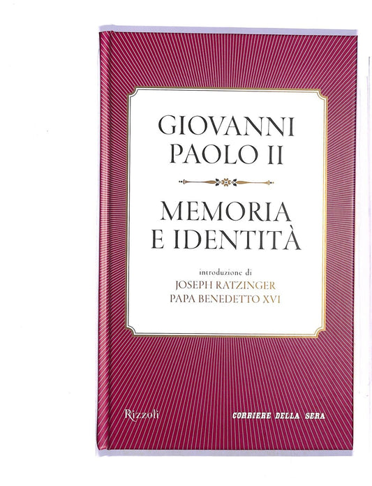 EBOND Giovanni Paolo Ii Memoria e Identita Libro LI004202