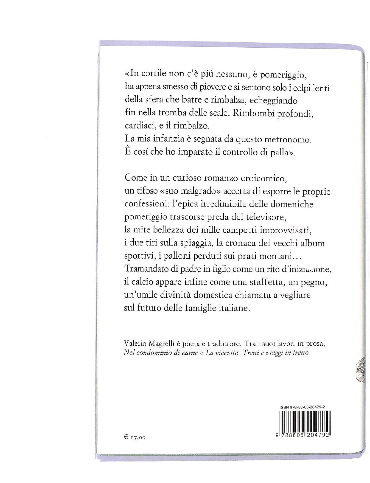 EBOND Addio Al Calcio Valerio Magrelli Libro LI004203