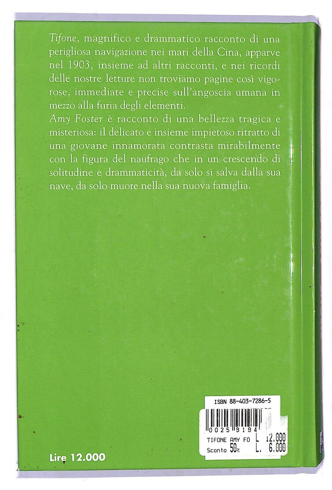 EBOND Tifone Amy Foster Libro LI004519