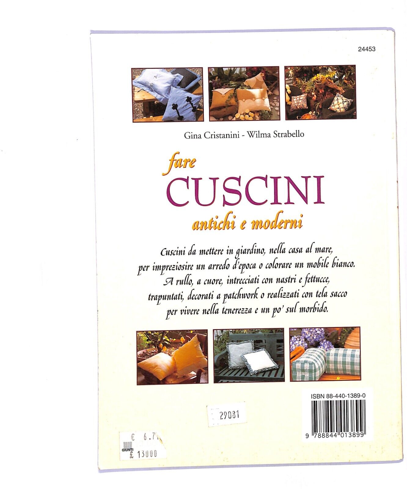 EBOND Fare Cuscini Antichi e ModerniLi004655 Libro LI004669