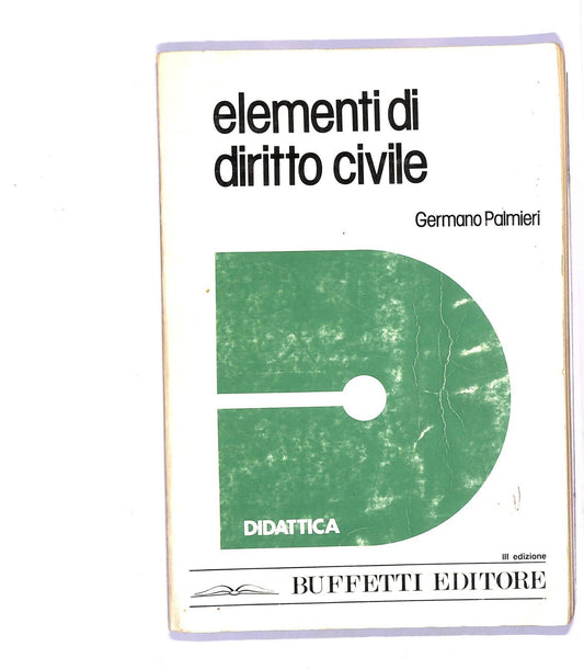 EBOND Elementi Di Diritto Civile Di Germano Palmieri Libro LI004706