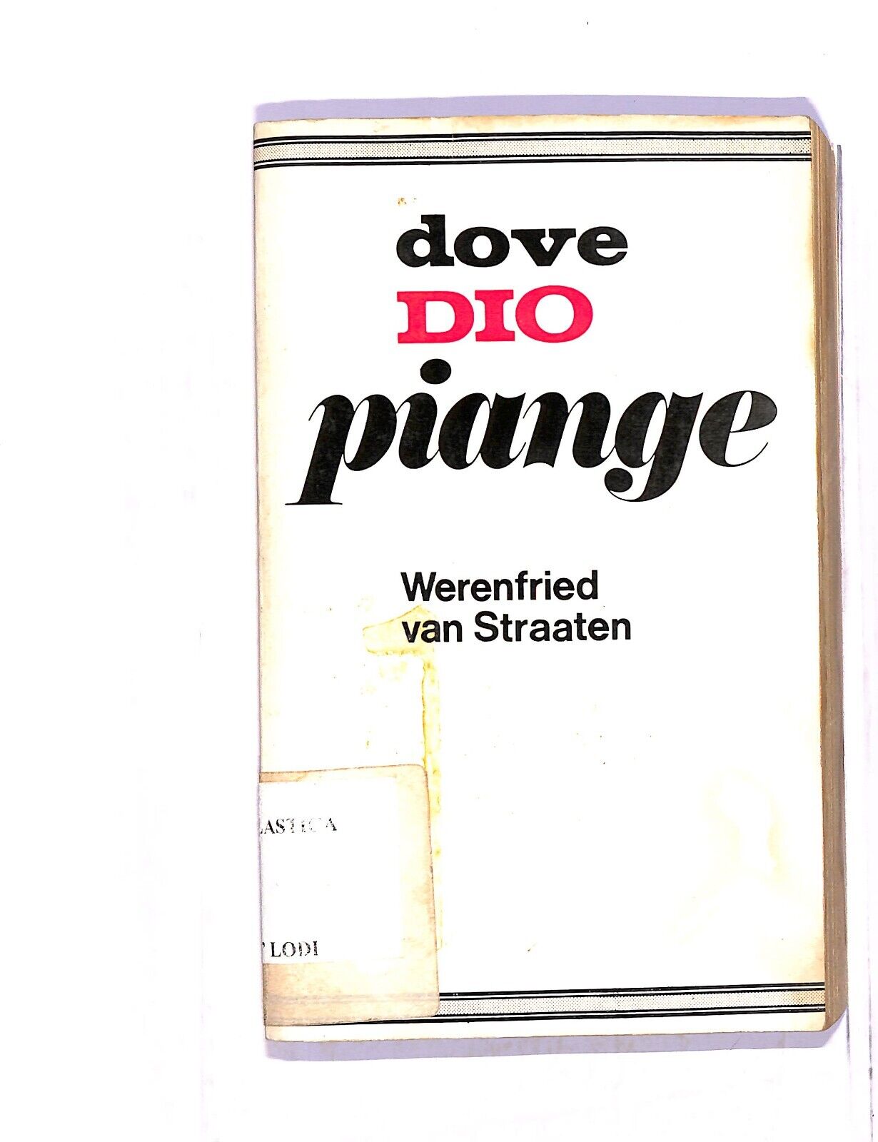 EBOND Dove Dio Piangedi Werenfried Van Straaten Libro LI005119