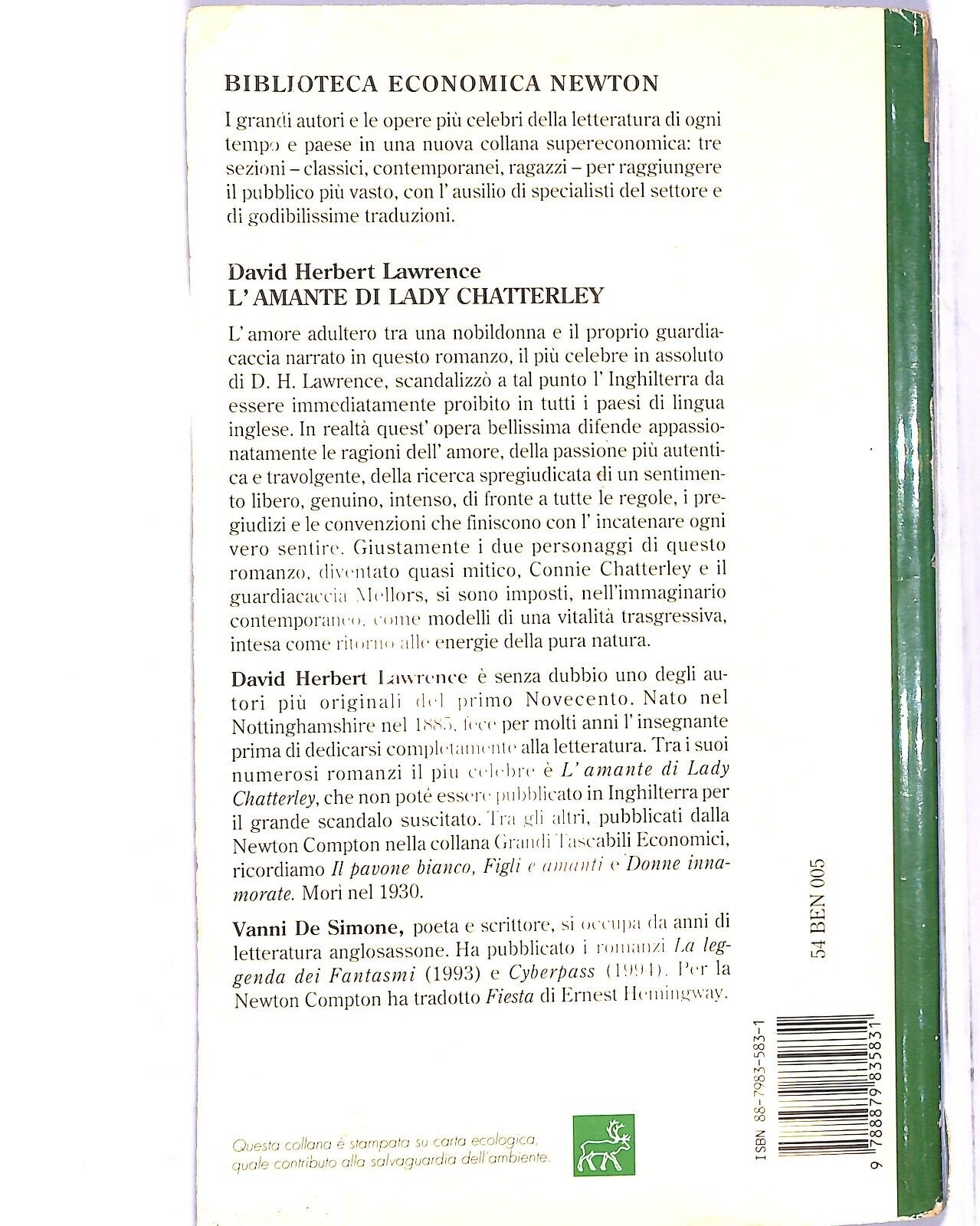 EBOND L'amante Di Lady Chatterley D. H. Lawrence Libro LI005203