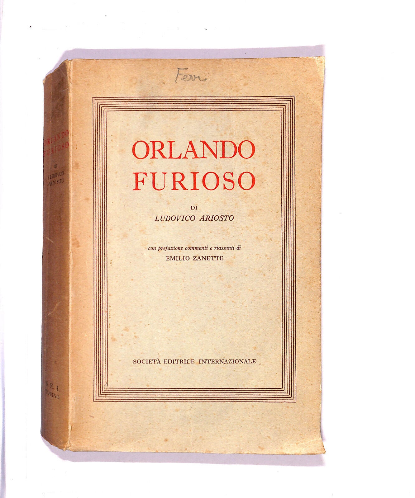 EBOND Orlando Furioso Libro LI005503