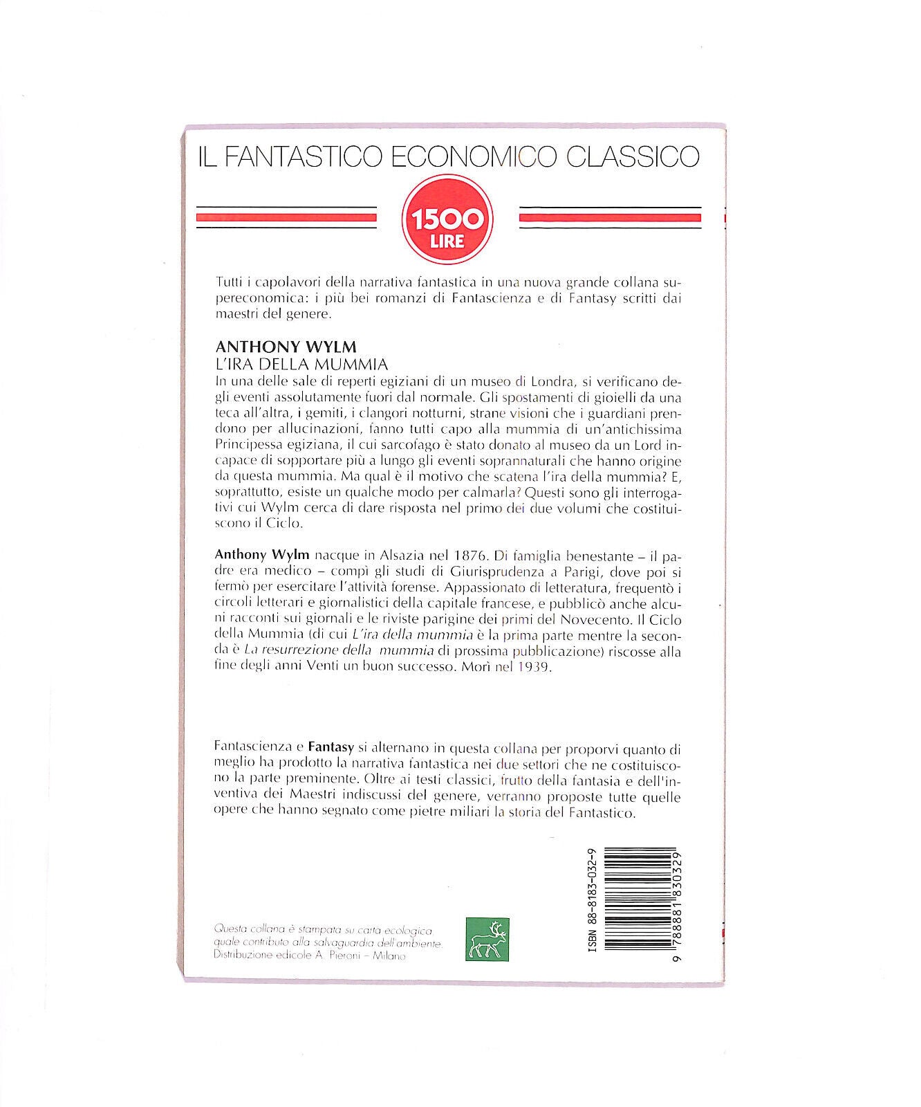 EBOND L'ira Della Mummia Libro LI005904