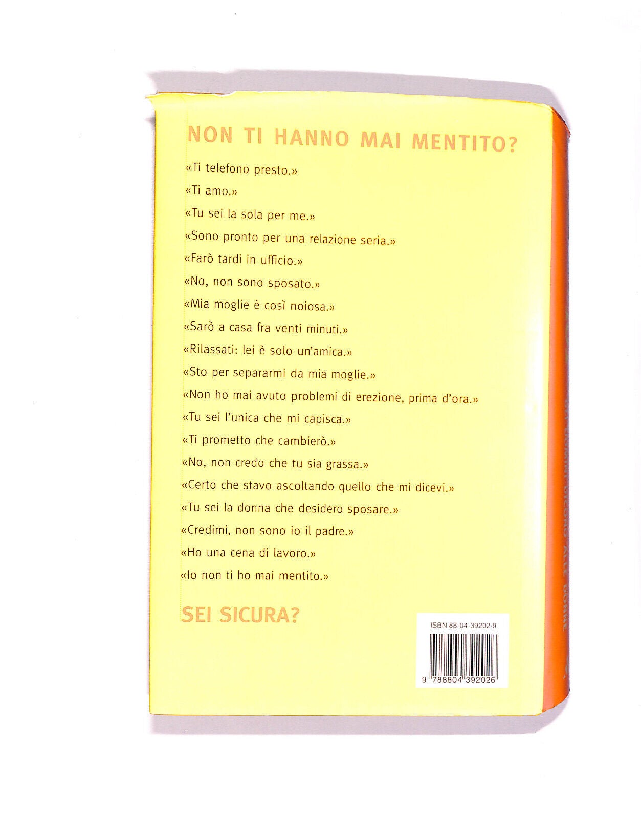 EBOND Le 101 Bugie Che Gli Uomini Dicono Alle Donne Libro LI005958
