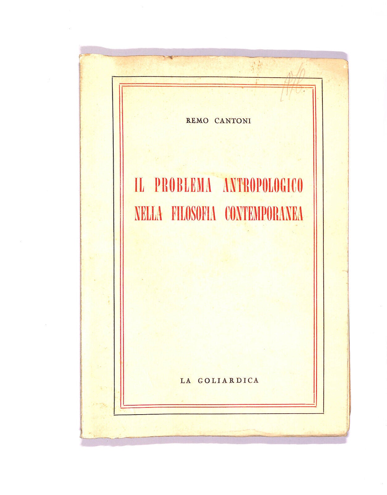 EBOND Il Problema Antropologico Della Filosofia Contemporanea Libro LI006157