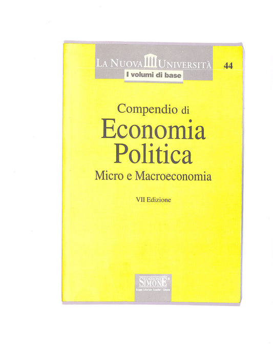 EBOND Compiendo Di Economia Politica Libro LI006158