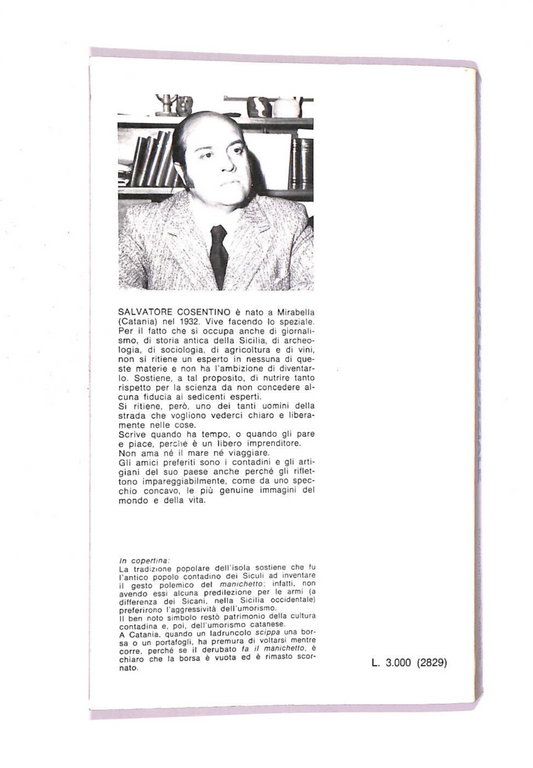 EBOND Dice Lo Speziale Diario Siciliano Libro LI006616