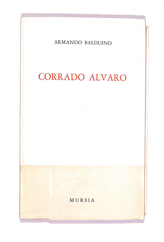EBOND Corrado Alvaro Libro LI006653