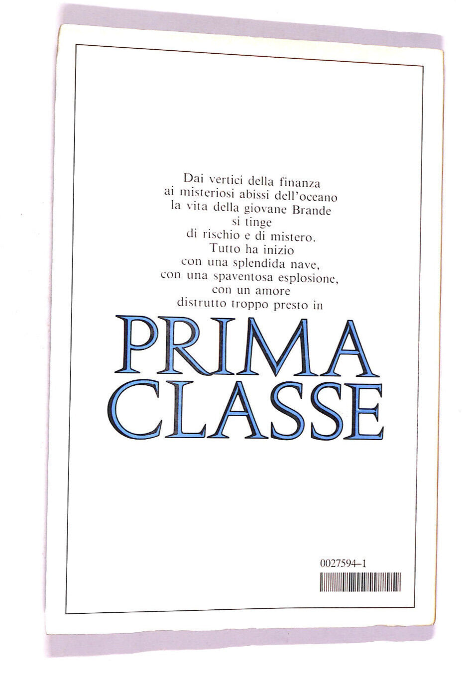 EBOND Prima Classe Libro LI006850