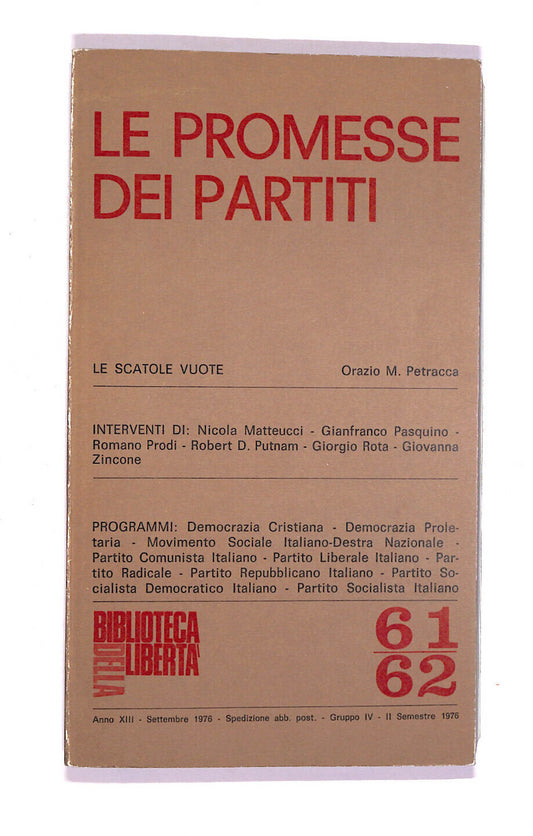 EBOND Le Promesse Dei Partiti Libro LI006852