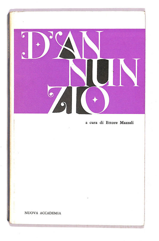 EBOND D'annunzio a Cura Di Ettore Mazzali Libro LI007265