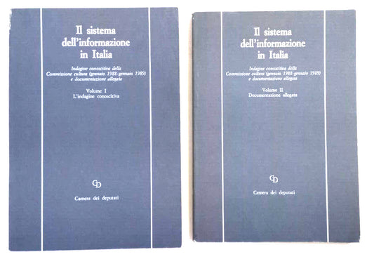 EBOND Lotto Il Sistema Dell'informazione In Italia Vol 1 2 Libro LI007304