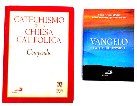 EBOND Lotto Vangelo e Catechismo Della Chiesa Cattolica Libro LI007313