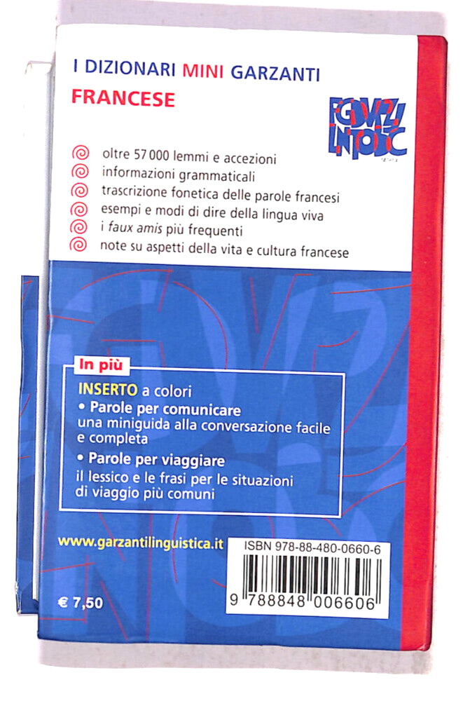 EBOND Mini Dizionario Francese Garzanti Libro LI007403