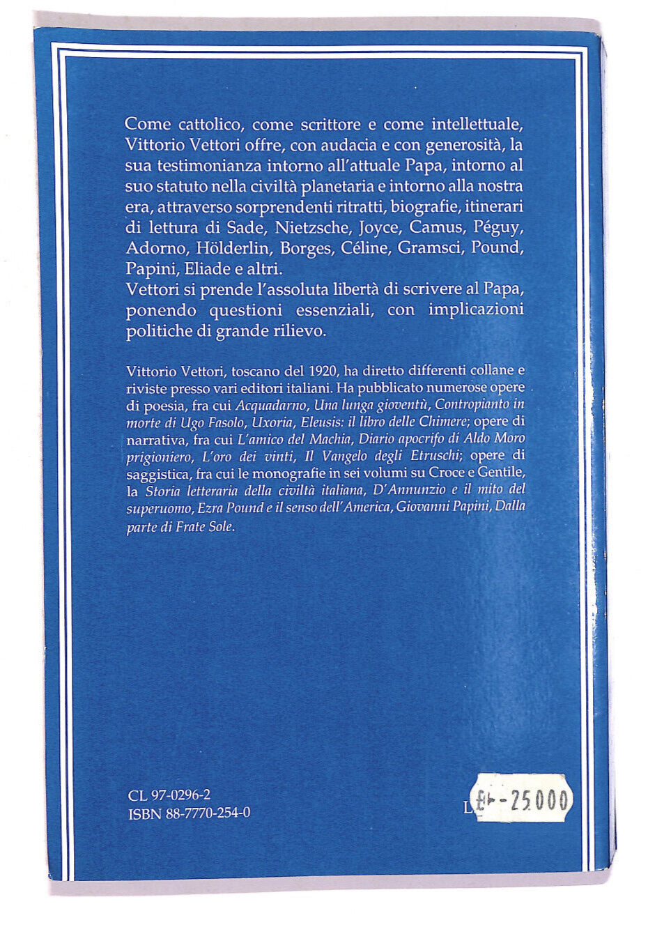 EBOND Dalla Parte Del Papa Libro LI007453