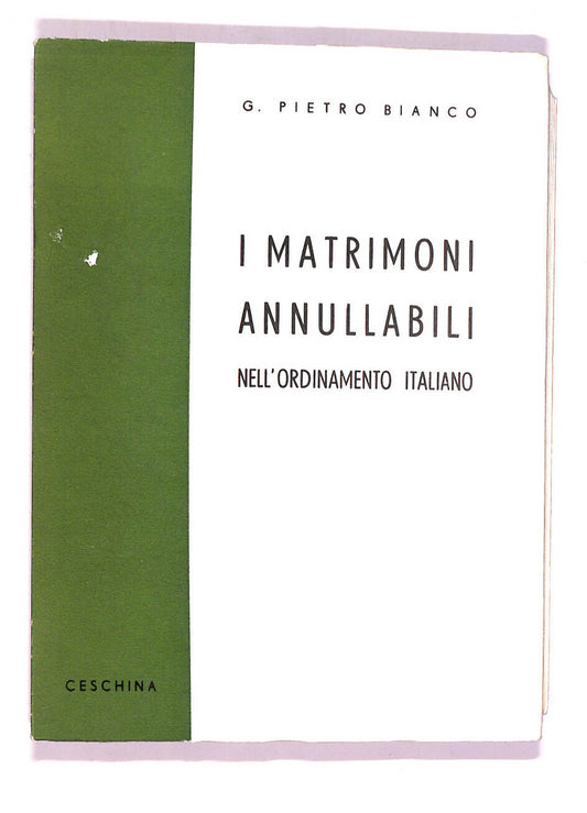 EBOND I Matrimoni Annullabili Nell'ordinamento Italiano Libro LI007512