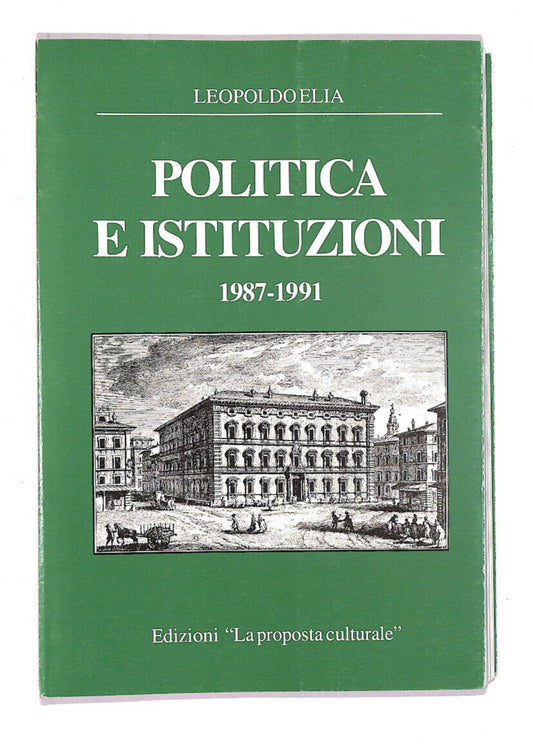 EBOND Politica e Istituzioni 1987 1991 Libro LI007565