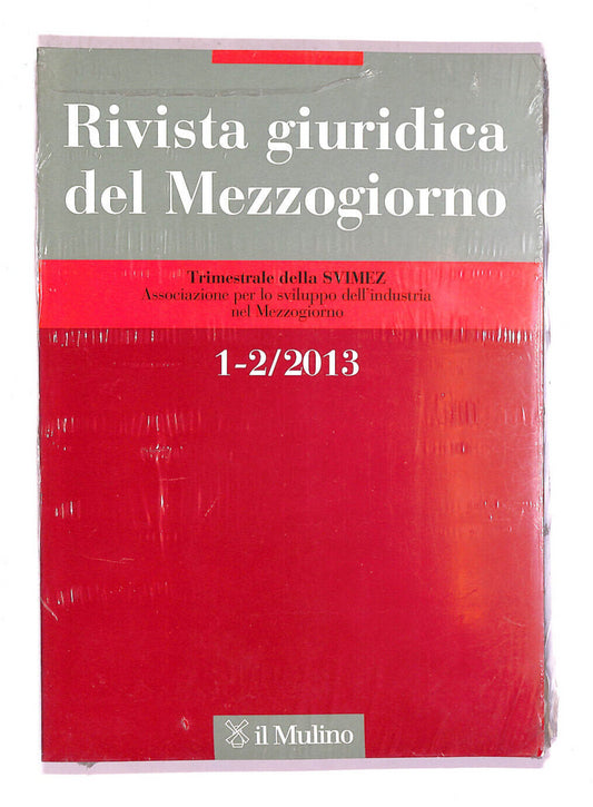 EBOND Rivista Giuridica Del Mezzogiorno Vol 1 e 2 2013 Libro LI007612