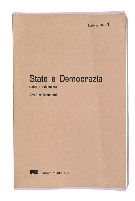 EBOND Stato e DemocraziaLi07655 Libro LI007655