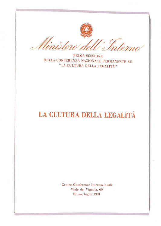 EBOND La Cultura Della Legalita Libro LI007704