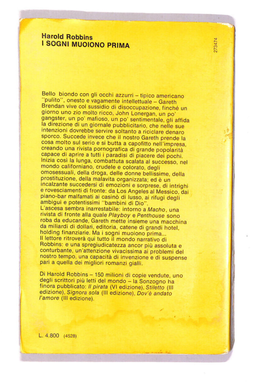 EBOND I Sogni Muoiono Prima Libro LI007855