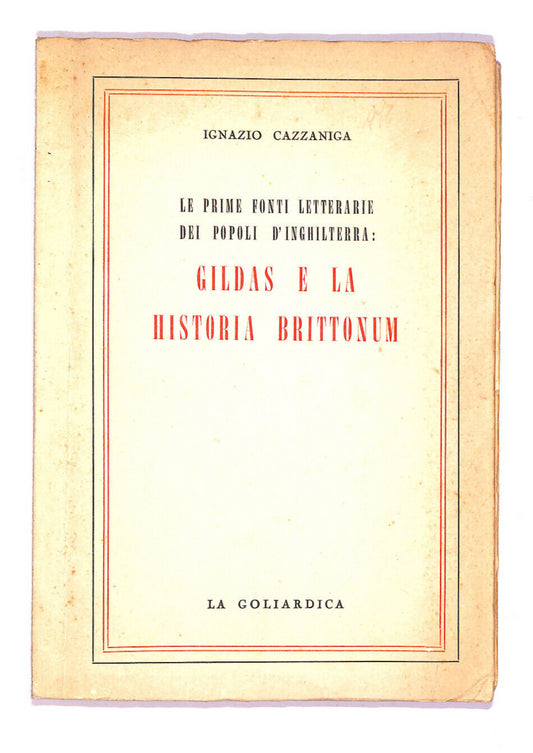 EBOND Gildas e La Historia Brittonum Libro LI008266