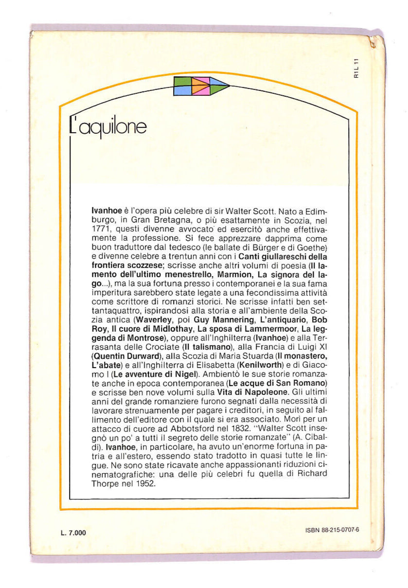 EBOND Ivanhoe Libro LI008267