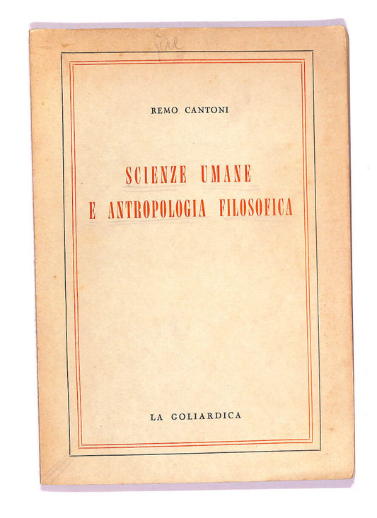 EBOND Scienze Umane e Antropologia Filosofica Libro LI008451