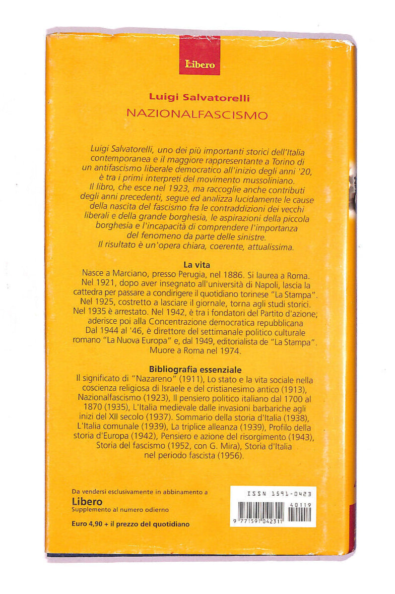 EBOND Nazionalfascismo Libro LI008504
