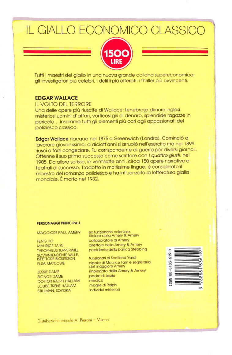 EBOND Il Volto Del Terrore Libro LI008512