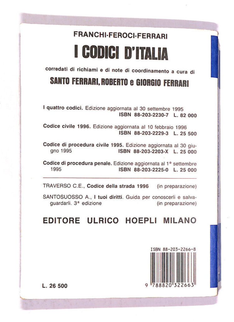 EBOND Codice Penale 1996 Libro LI008601