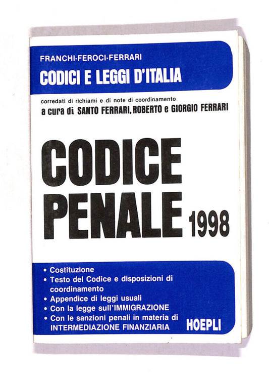 EBOND Codice Penale 1998 Libro LI008614