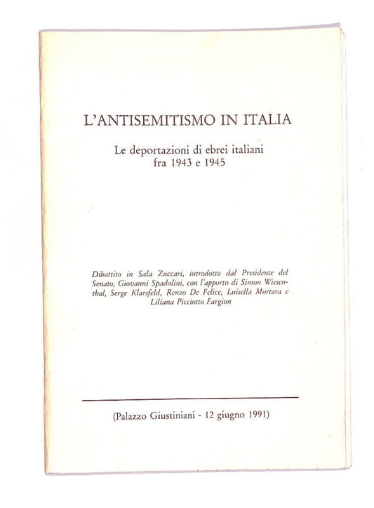 EBOND L'antisemitismo In Italia Libro LI009404