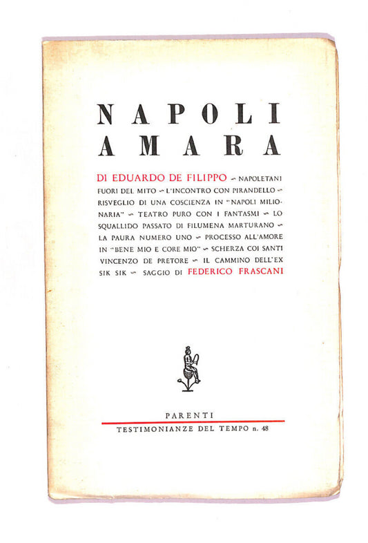 EBOND Napoli Amara Di Eduardo Di Filippo Libro LI009411