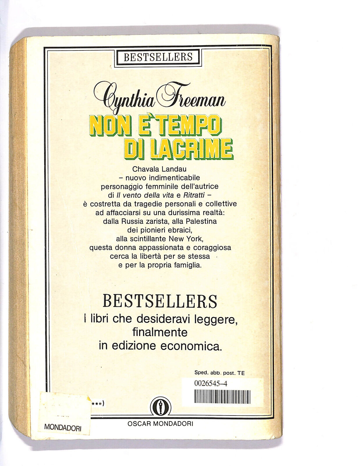 EBOND Non e Tempo Di Lacrime Libro LI009902