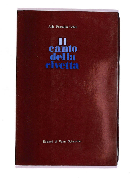 EBOND Il Canto Della Civetta Libro LI010113