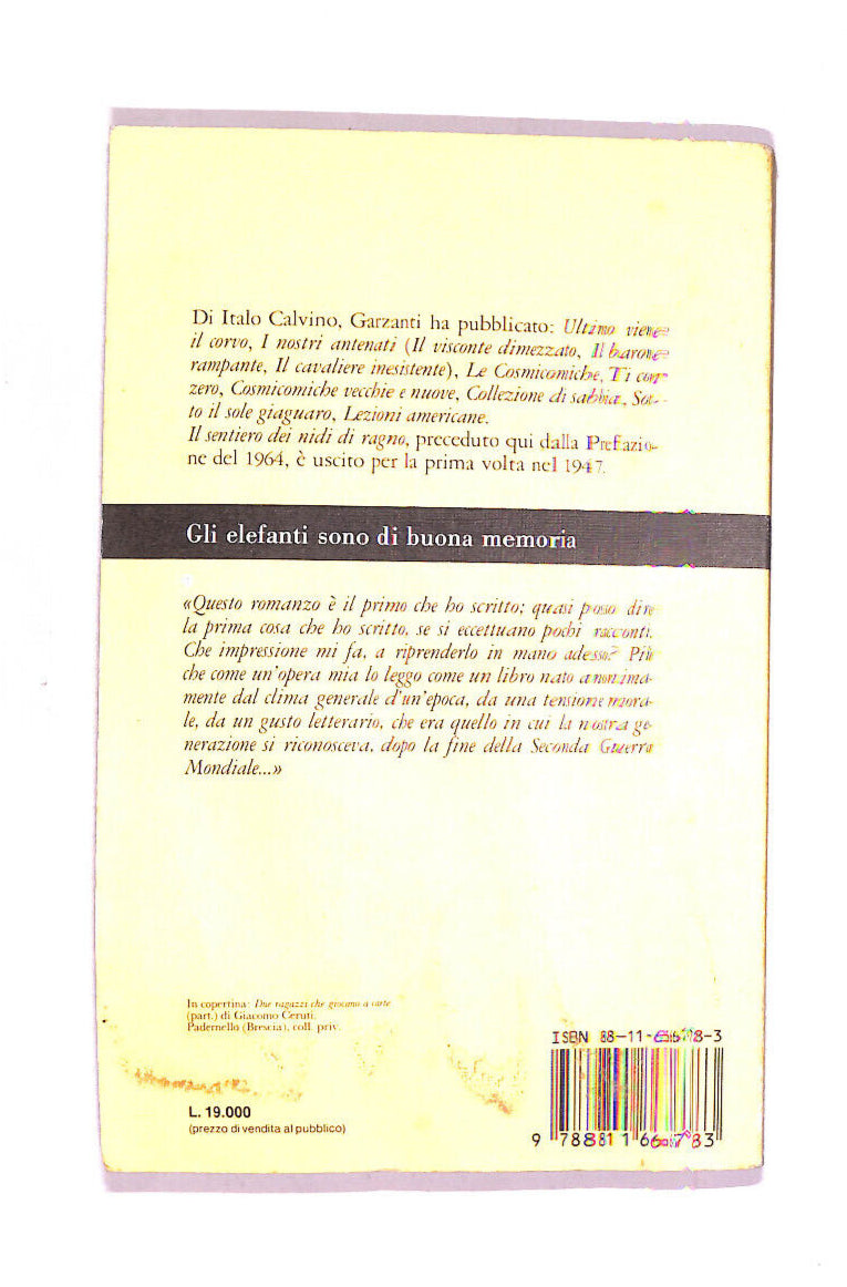 EBOND Il Sentiero Dei Nidi Di Ragno Libro LI010263