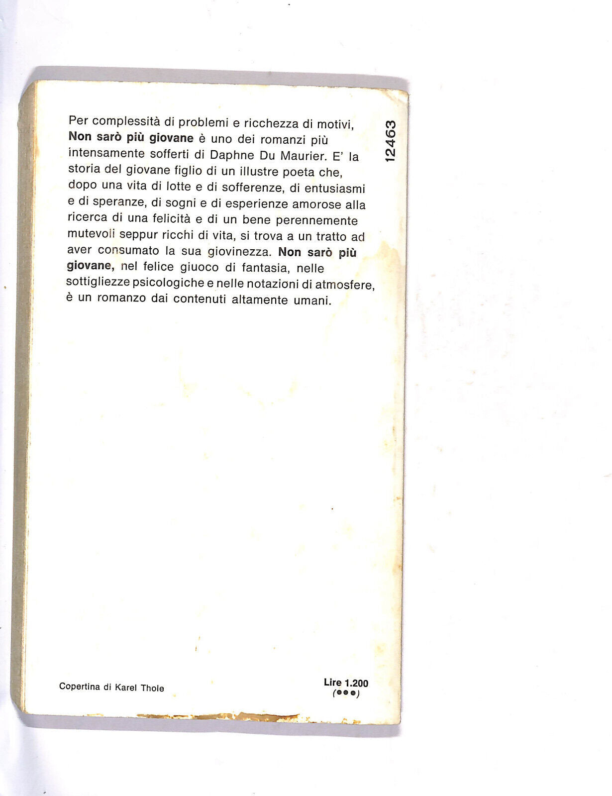 EBOND Non Saro Piu Giovane Libro LI010408