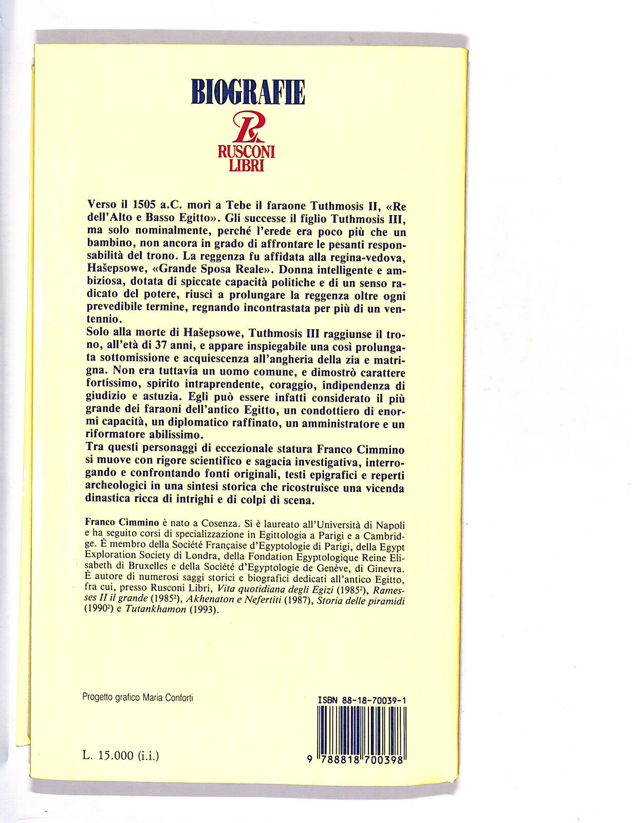 EBOND Hasepsowe e Tuthmosis Iii Libro LI010714