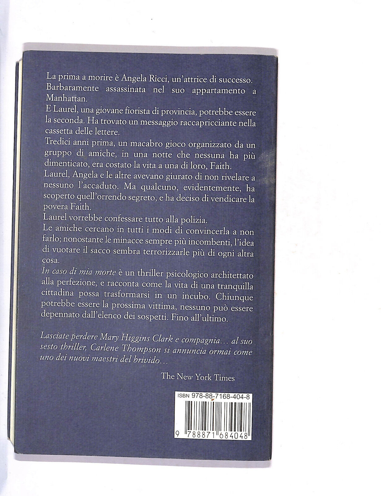 EBOND In Caso Di Mia Morte Libro LI010753