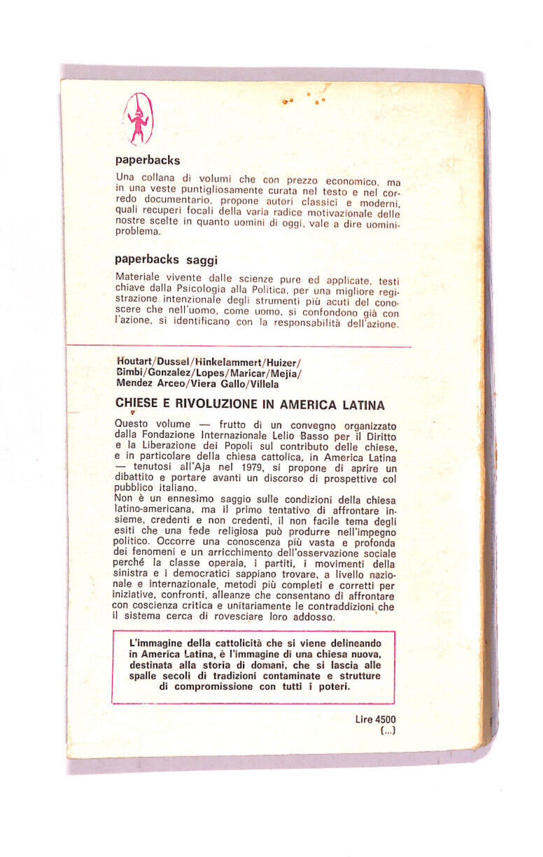 EBOND Chiese e Rivoluzione Nell'america Latina Libro LI011053