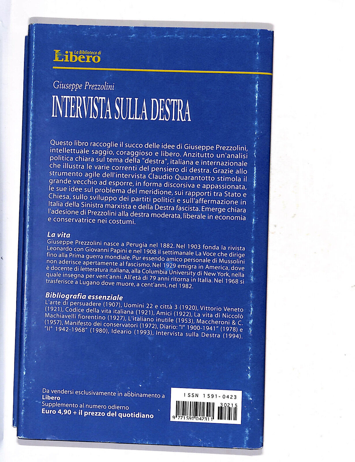 EBOND Intervista Sulla Destra Libro LI011315