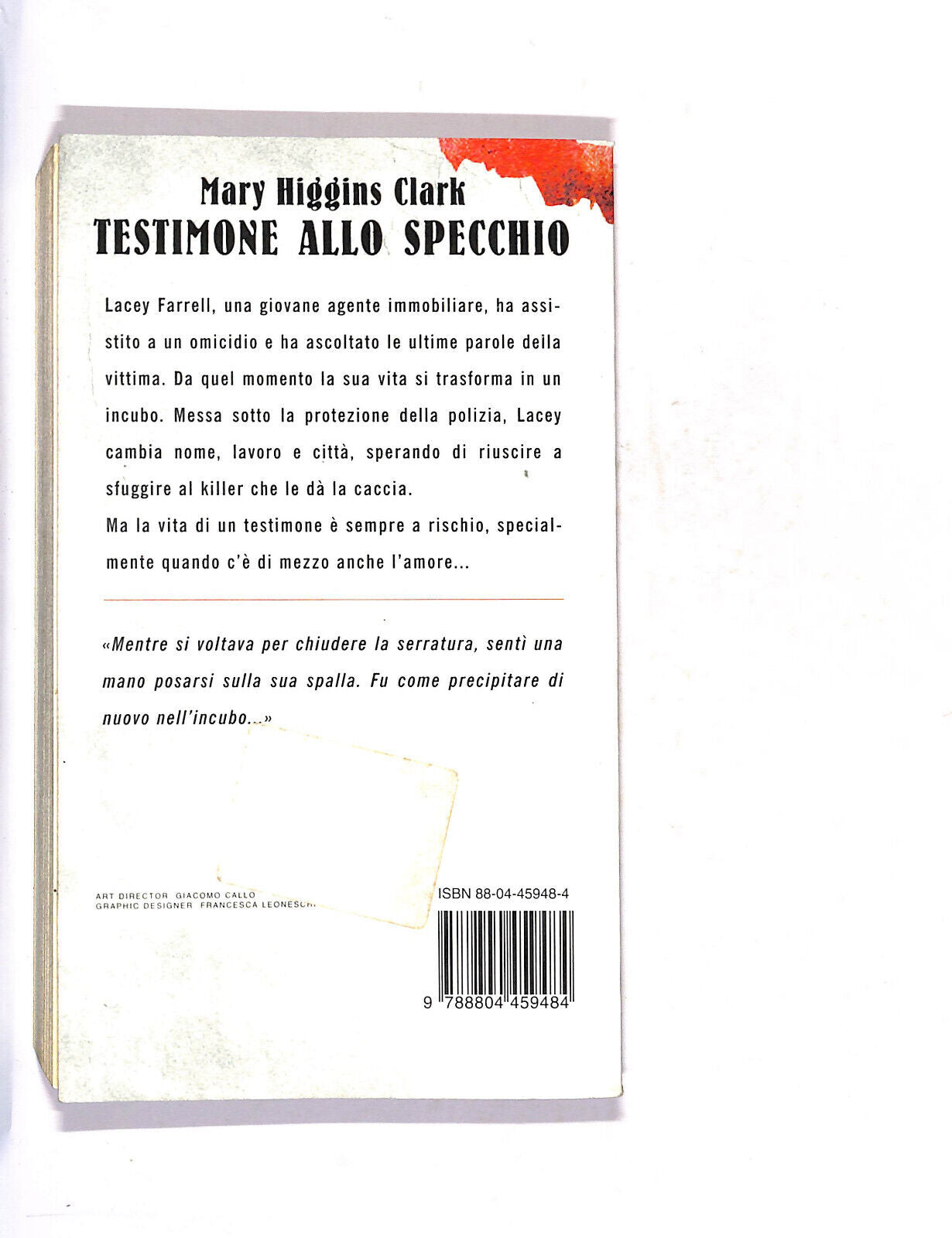 EBOND Testimone Allo Specchio Libro LI011456