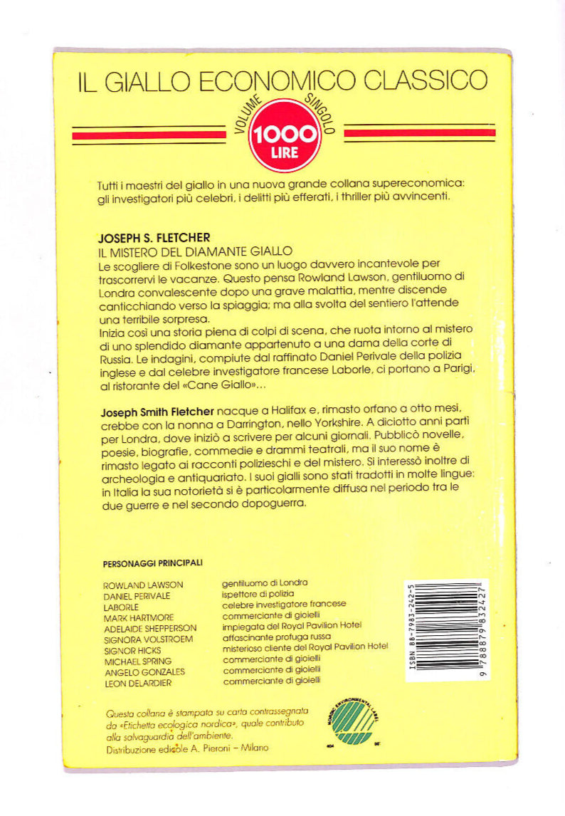 EBOND Il Mistero Del Diamante Giallo Libro LI011804