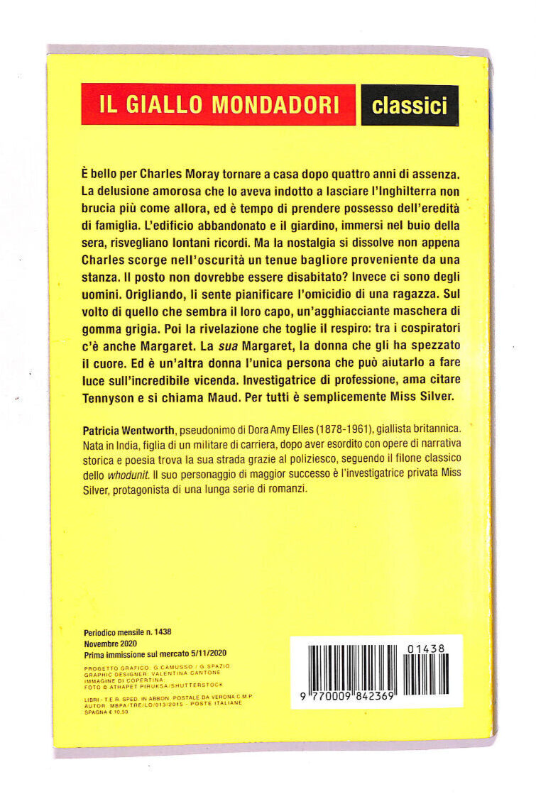 EBOND Maschera Grigia Libro LI011813