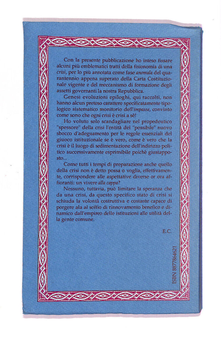 EBOND Cronaca Di Una Crisi Libro LI011965