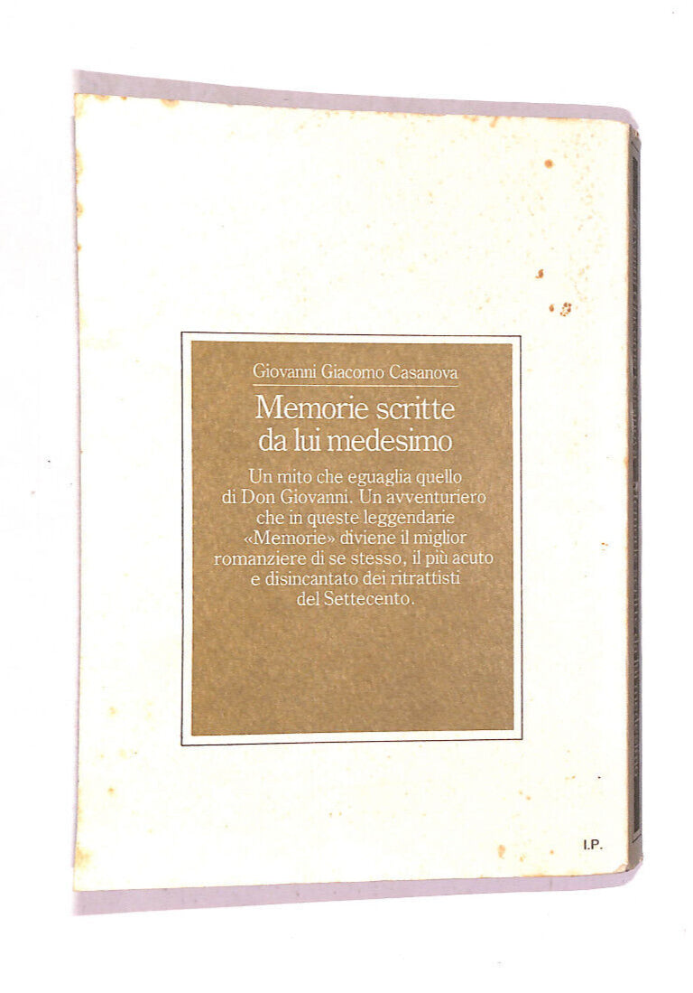 EBOND Giovanni Giacomo Casanova Memorie Scritte Da Lui Medesimo Libro LI012056