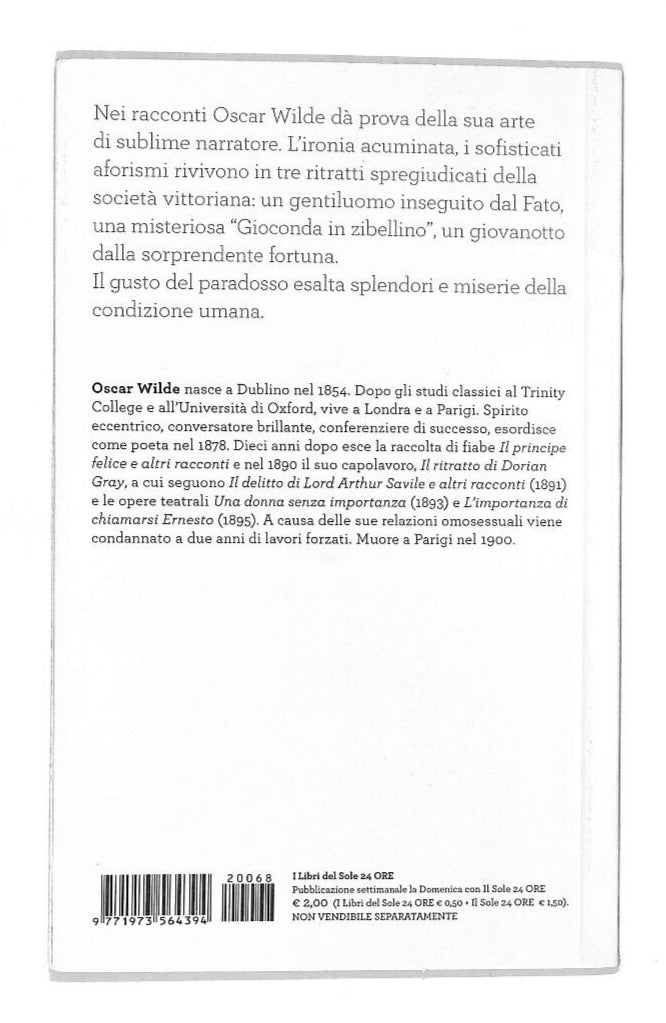 EBOND Il Milionario Modello e Altri Racconti Libro LI012066